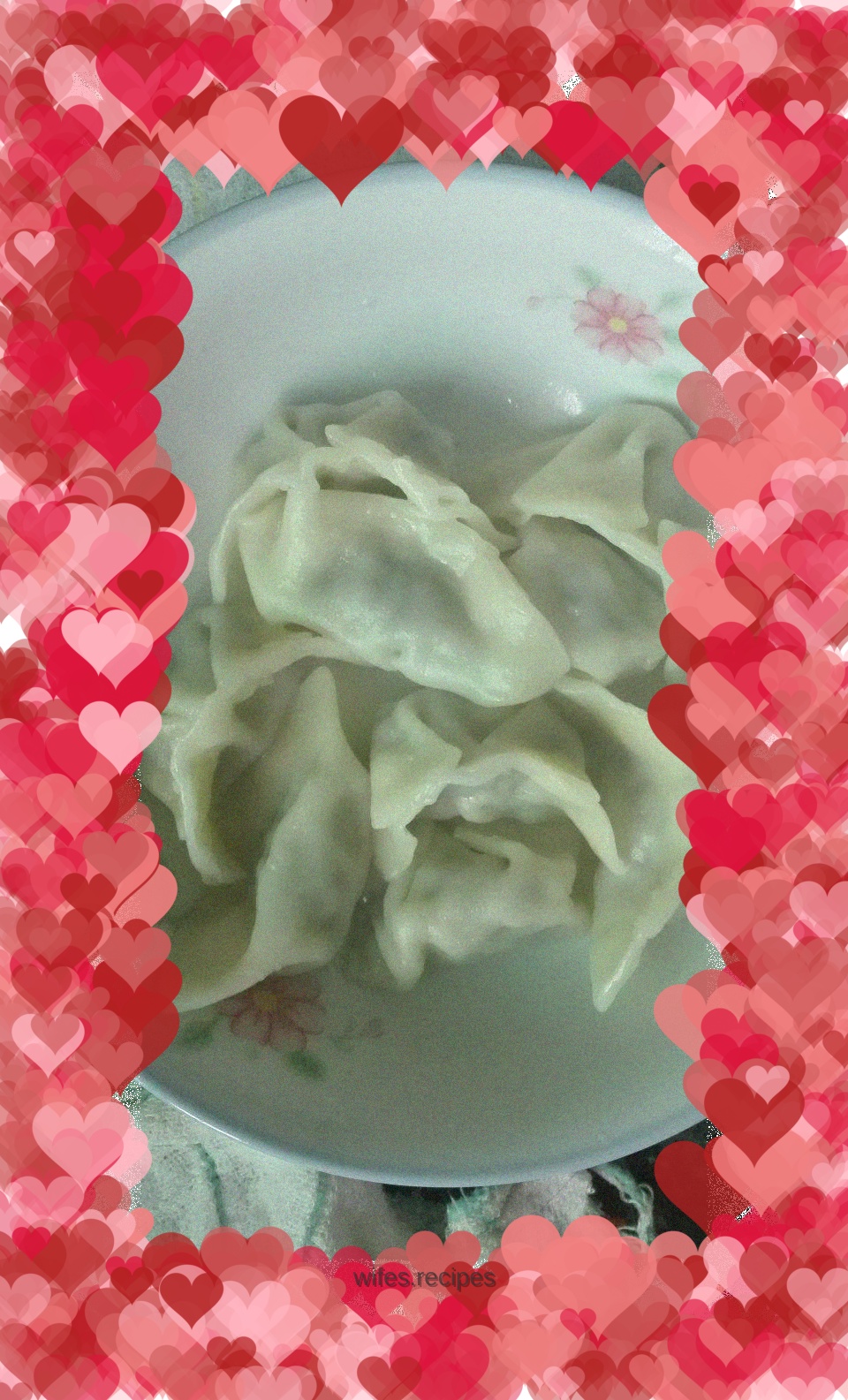 Green pepper and chive dumplings