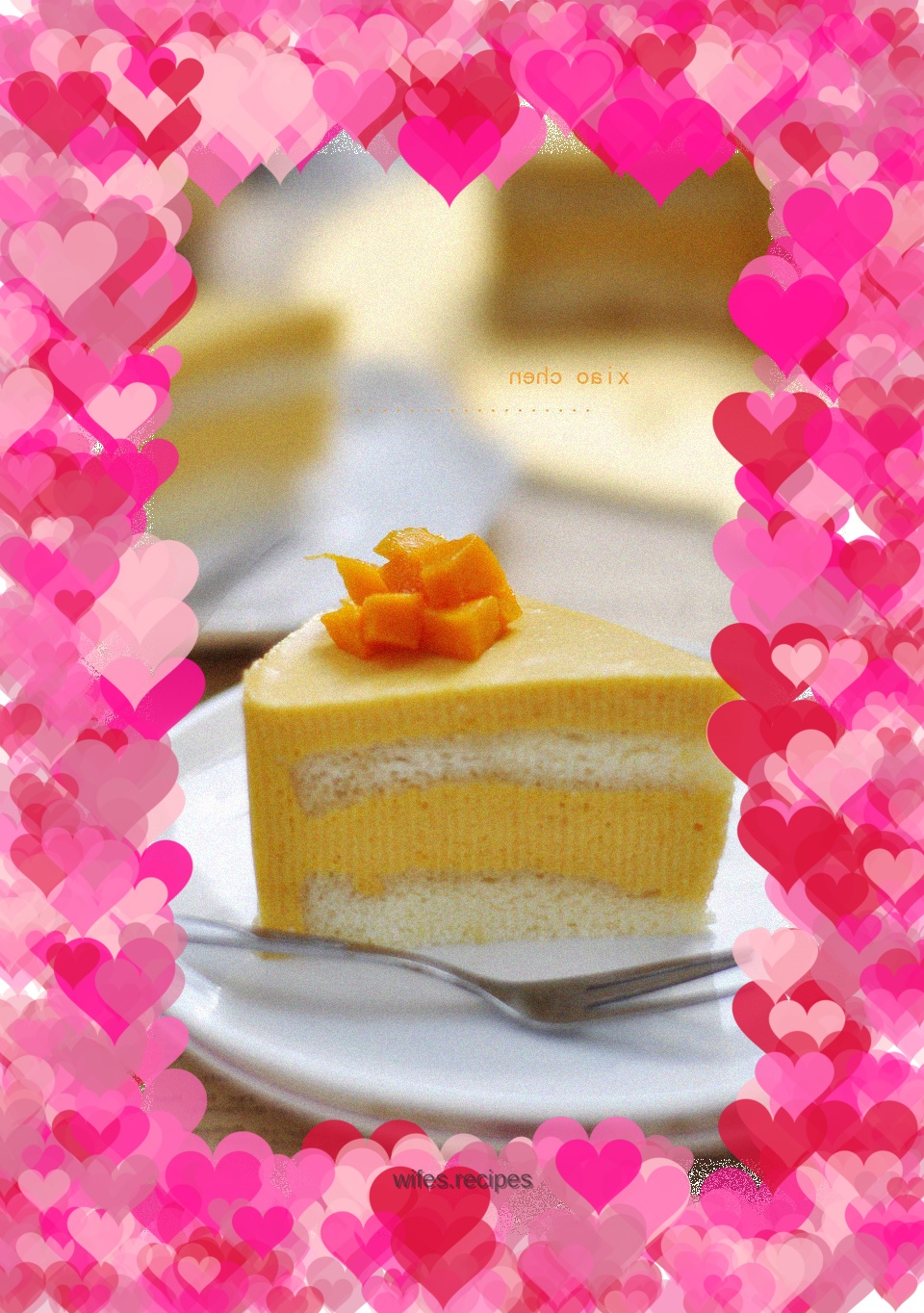 Mango mousse cake