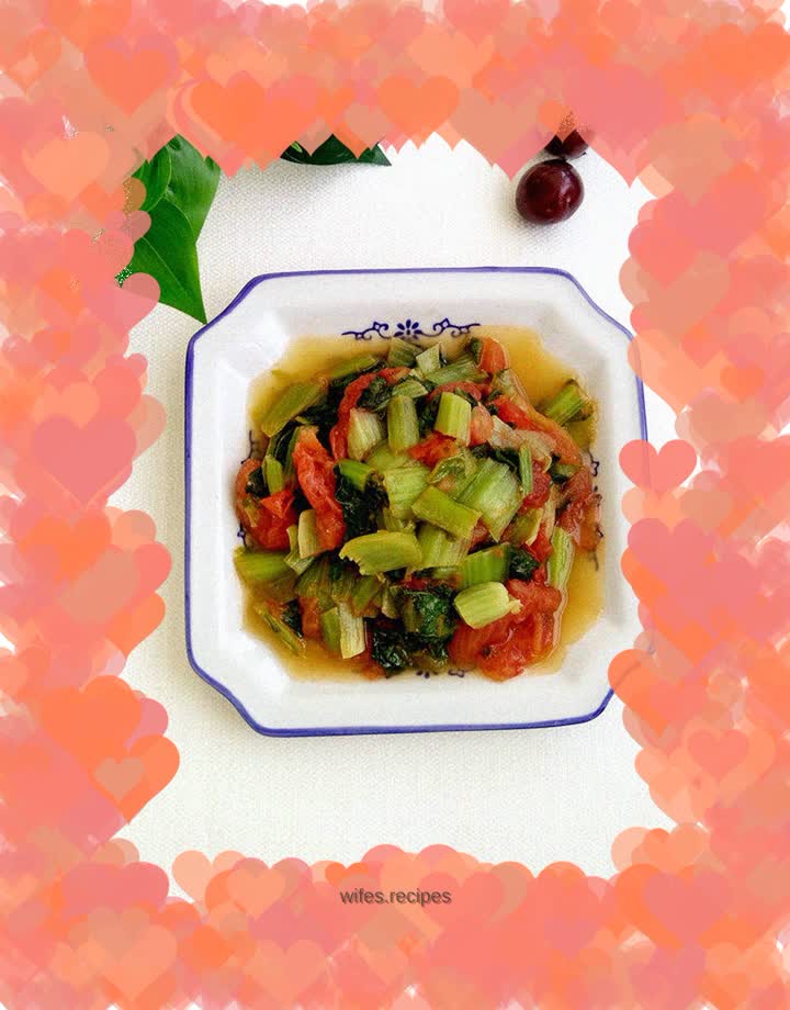 Stir-fried cabbage with tomatoes