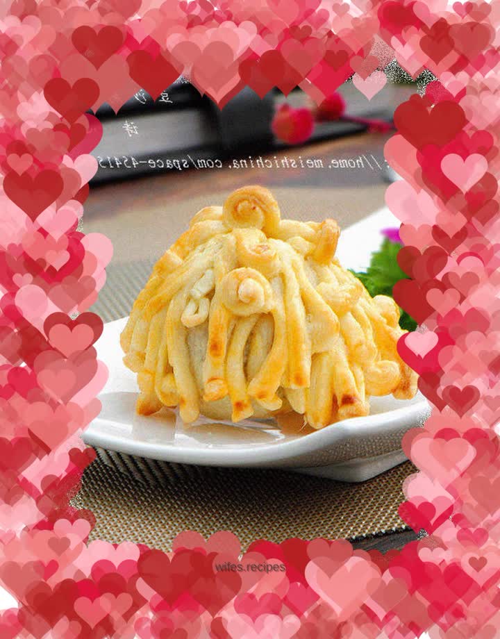 【Chrysanthemum Crisp with Bean Paste】--- Crispy and fragrant