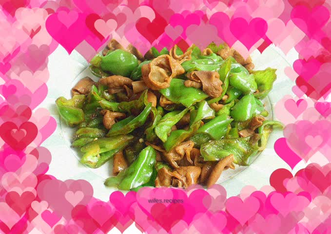 Green pepper sausage