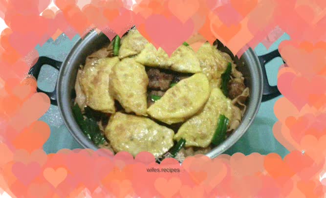 Dry pot egg dumplings and pork ribs