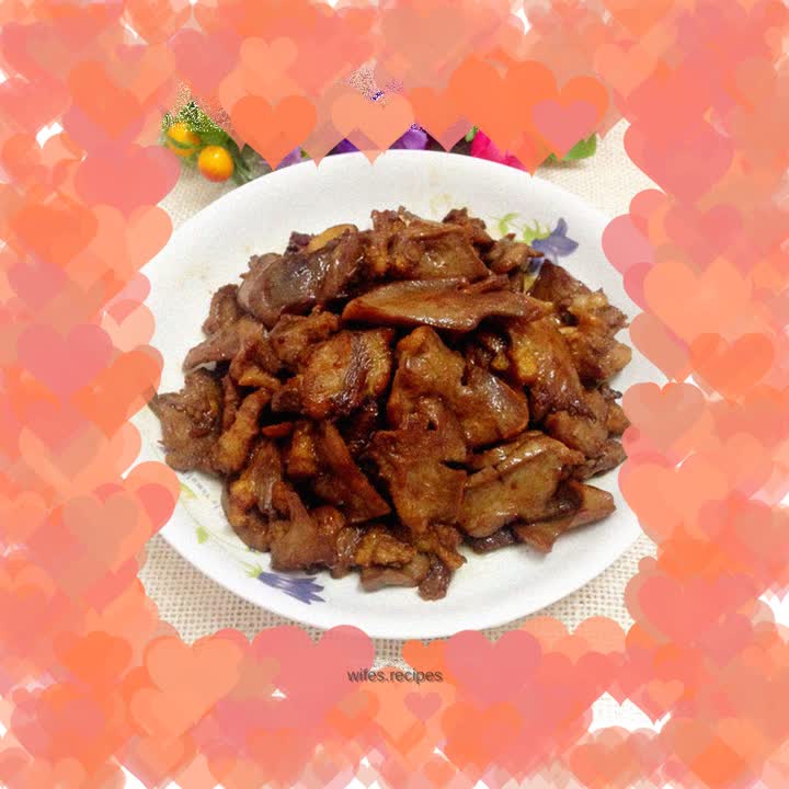 Stir-fried pork tongue