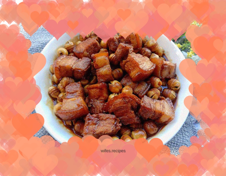 Lotus seed braised pork