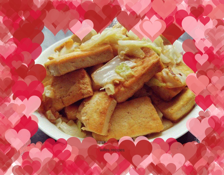 "Cleanse Recipe" Braised Tofu with Cabbage