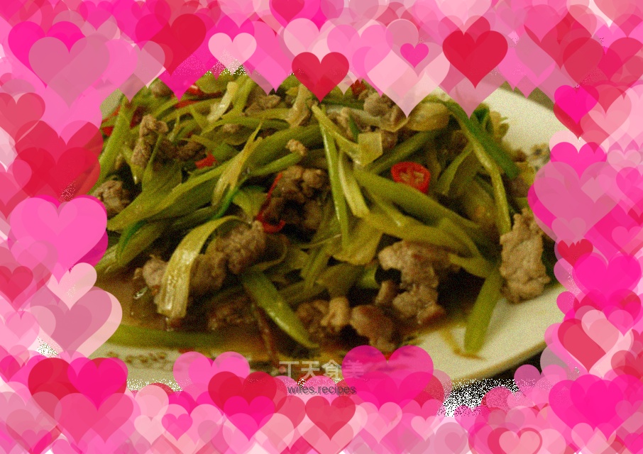 Wild boar with celery