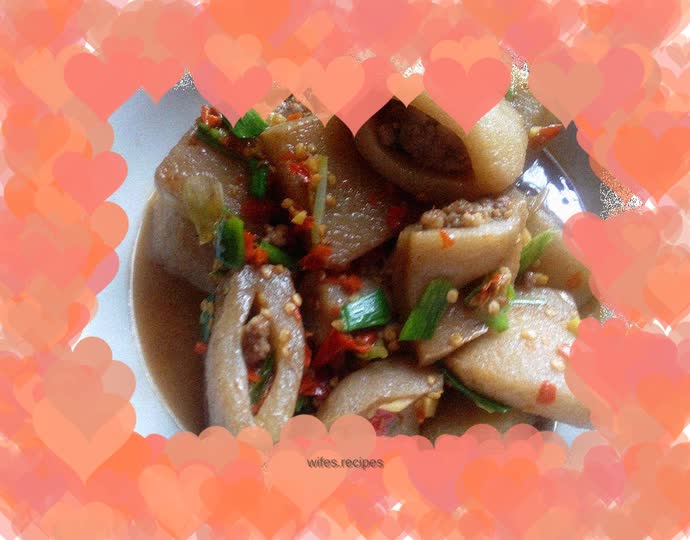 Pork stuffed with konjac tofu (as a side dish)