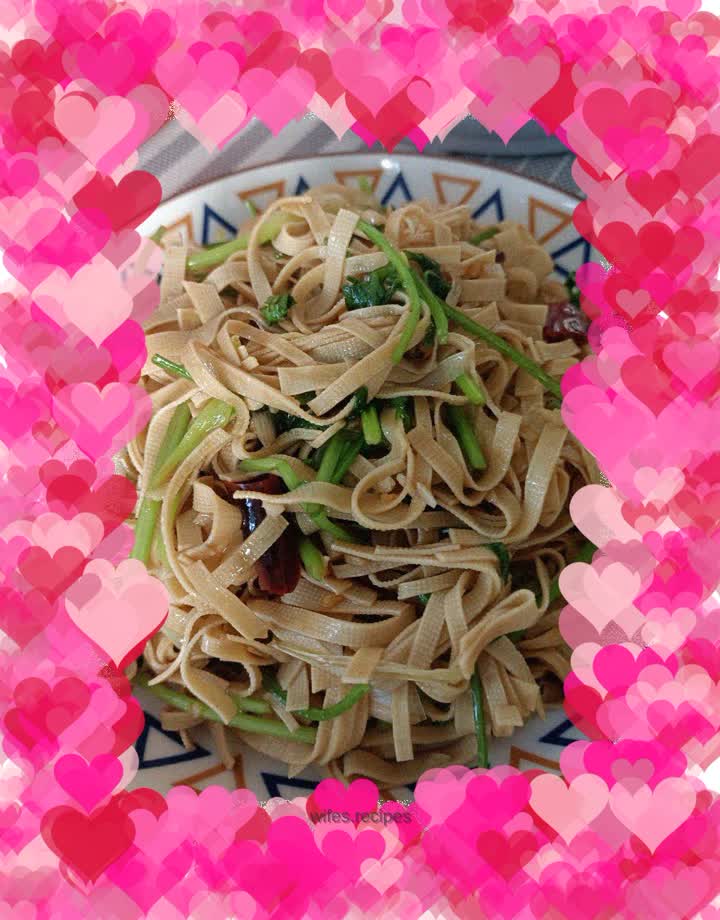 Fried bean curd with coriander