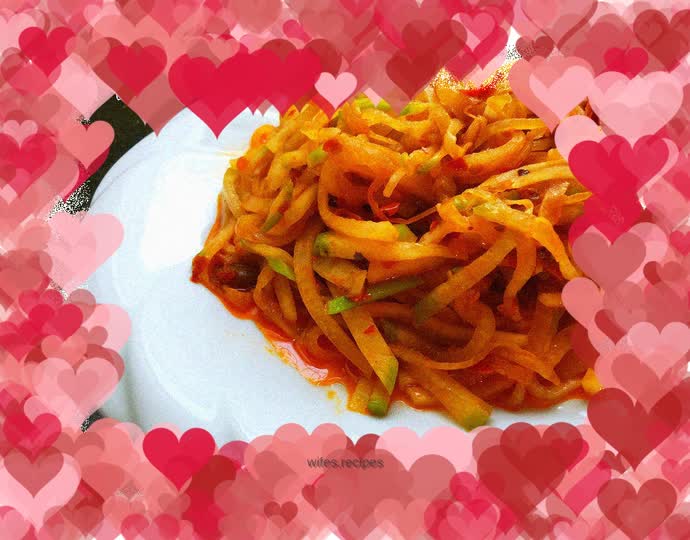 Fried shredded radish