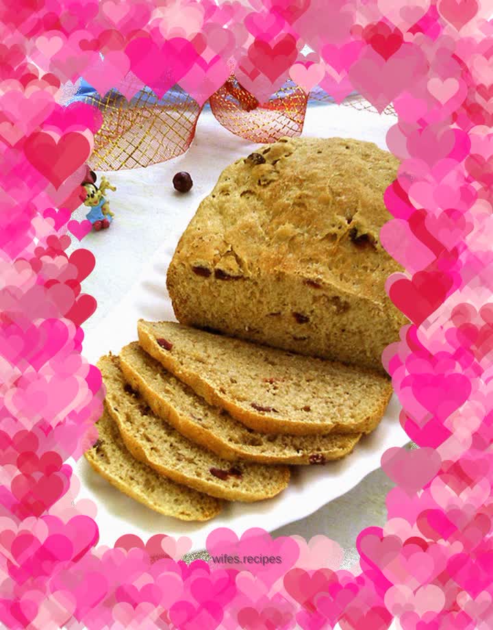 Dried Fruit Oatmeal Whole Wheat Bread