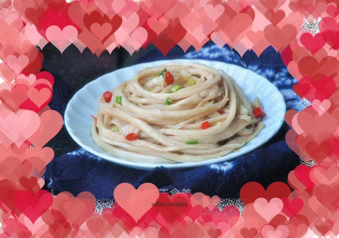 Shredded king oyster mushrooms