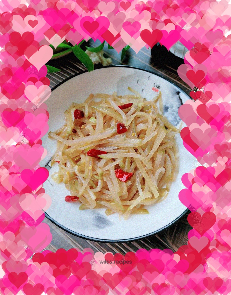 Stir-fried five-spice salted radish in oyster sauce