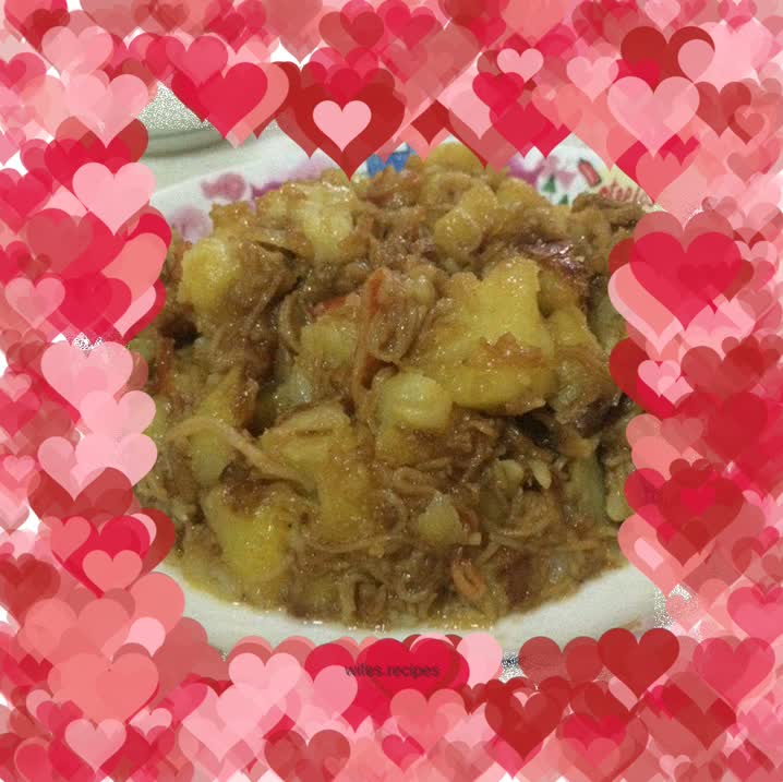 Crab meat and potato stew