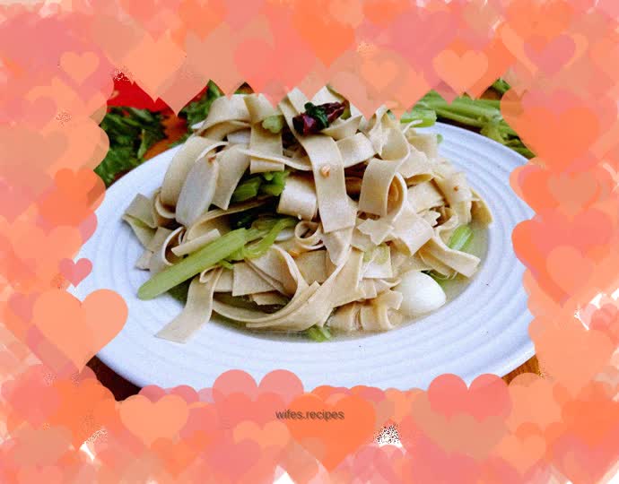 【Shandong】Stir-fried celery with tofu skin