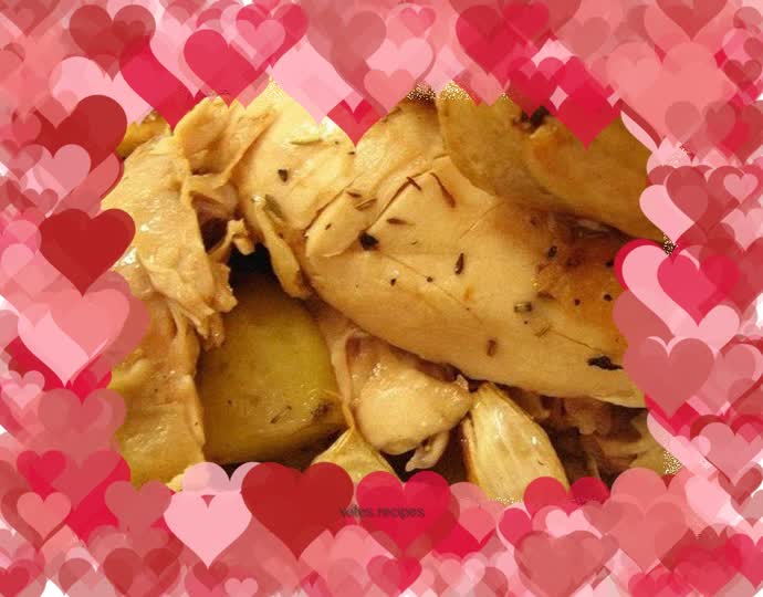 Homemade roast chicken