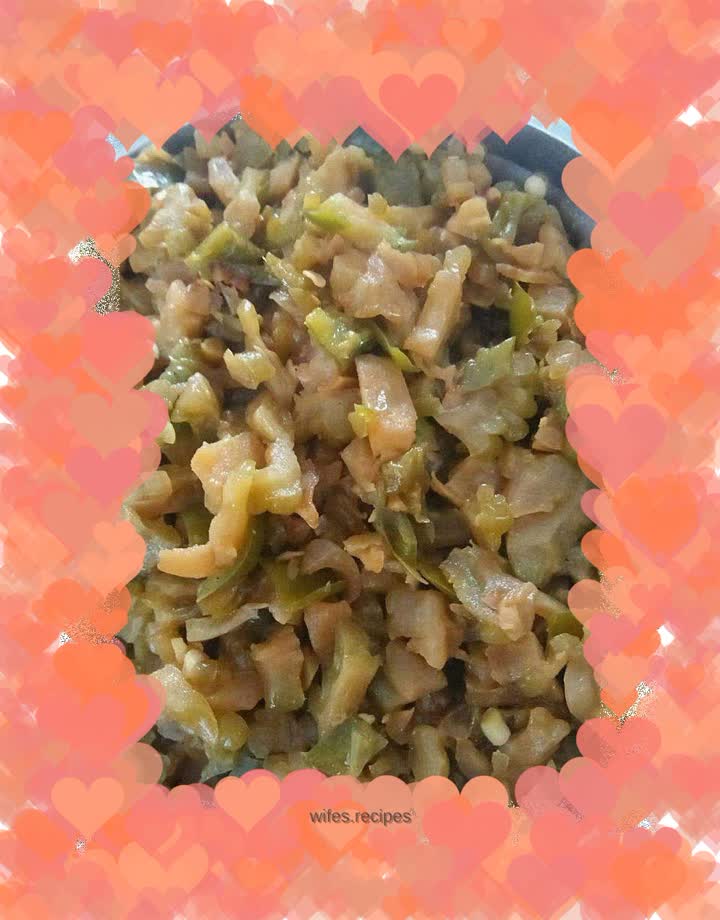 Quick-frozen vegetables—fried bitter gourd with pepper