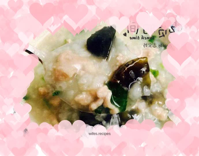 Preserved egg and lean meat porridge