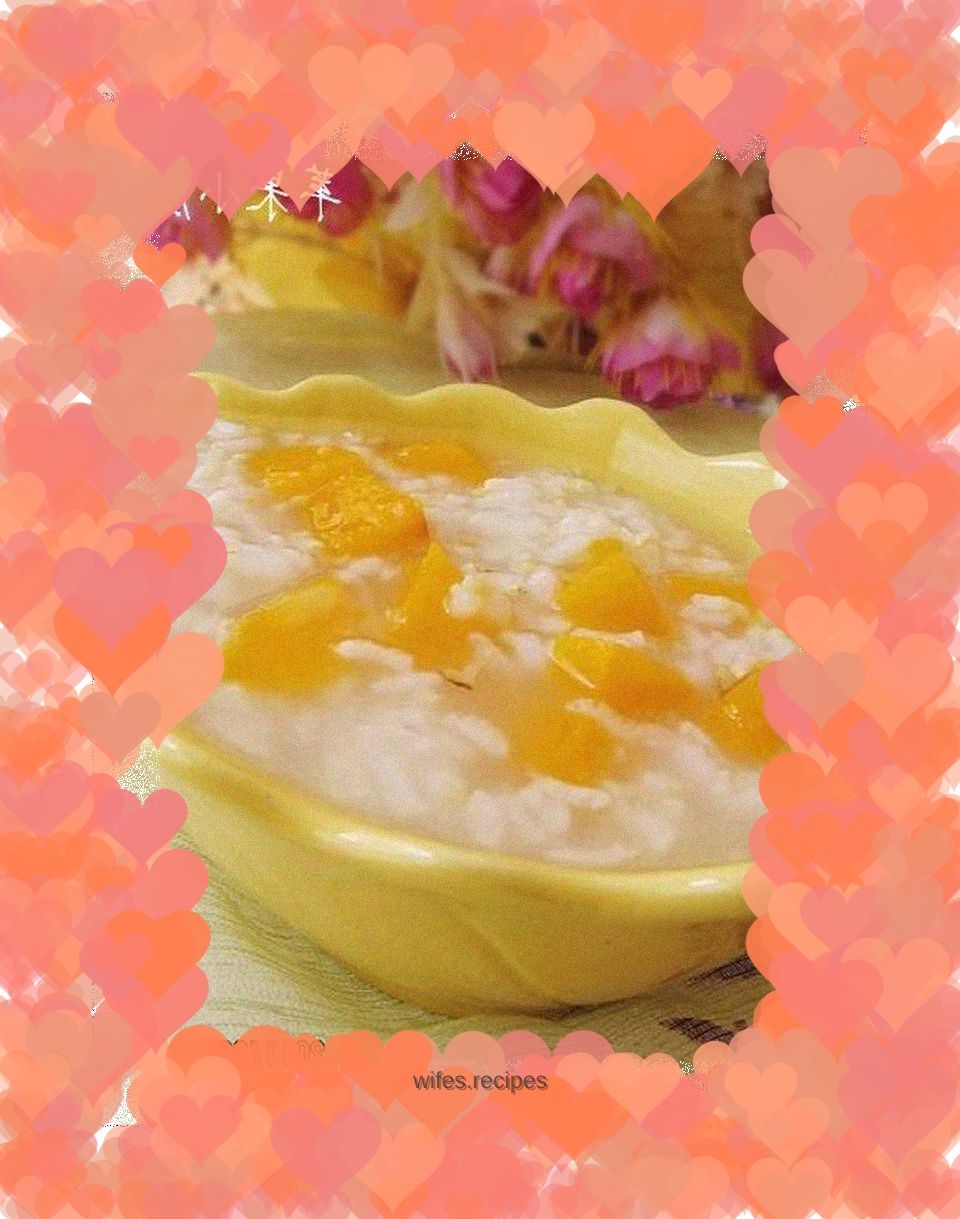 Pumpkin stem rice porridge