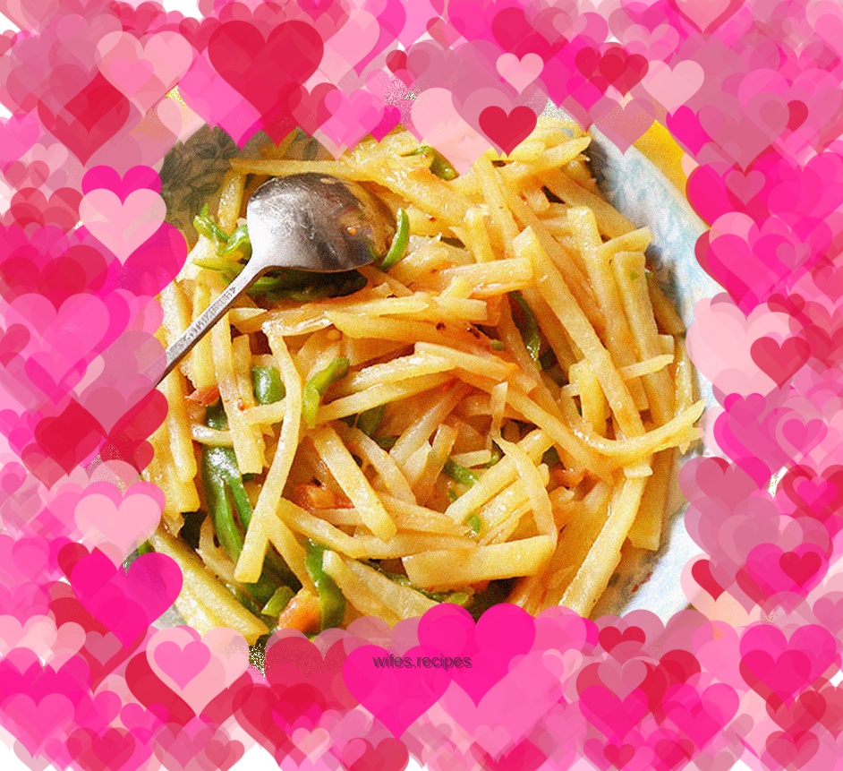 Tomato and potato shreds