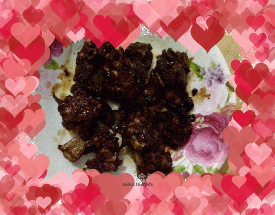 Braised chicken rack