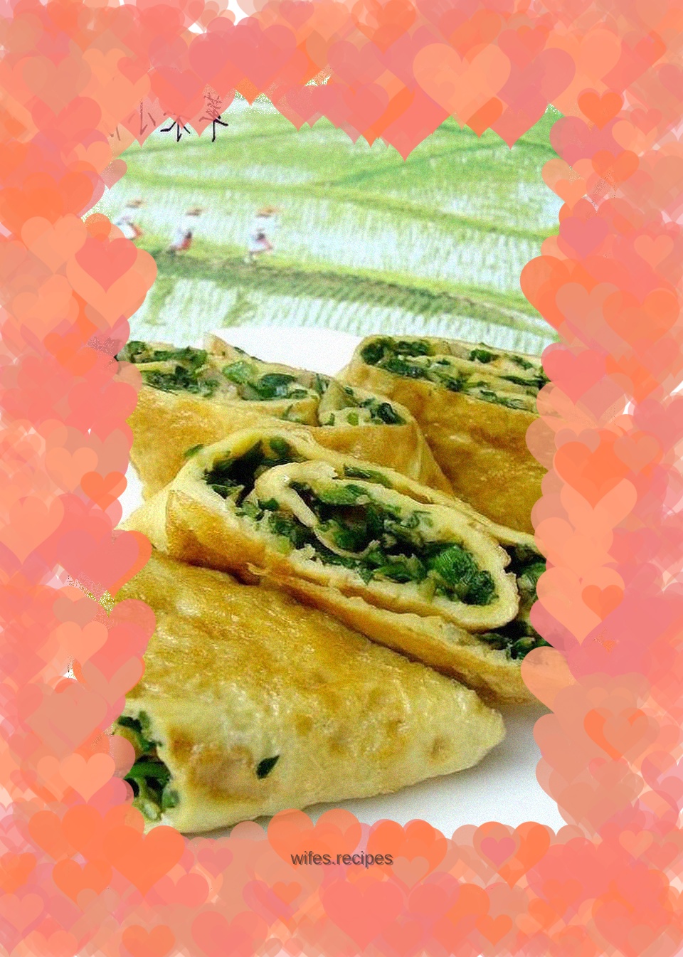 Shepherd's purse egg roll