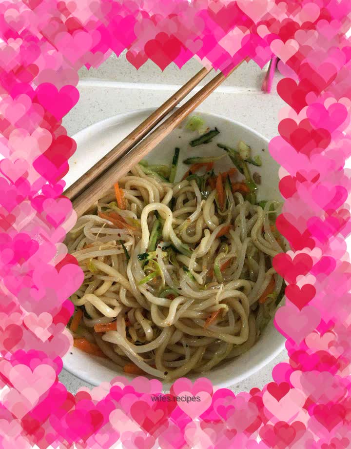 Scallion oil cold noodles