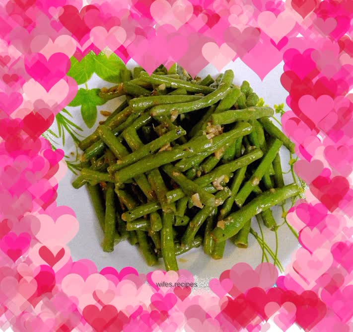 Braised beans with bean curd