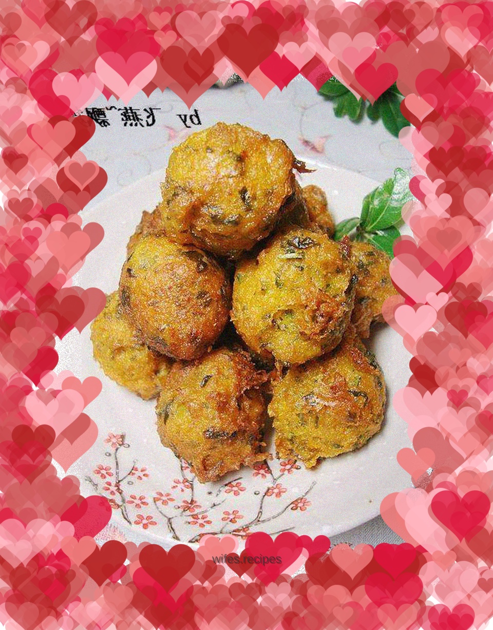 Vegetable, carrot and bean dregs meatballs