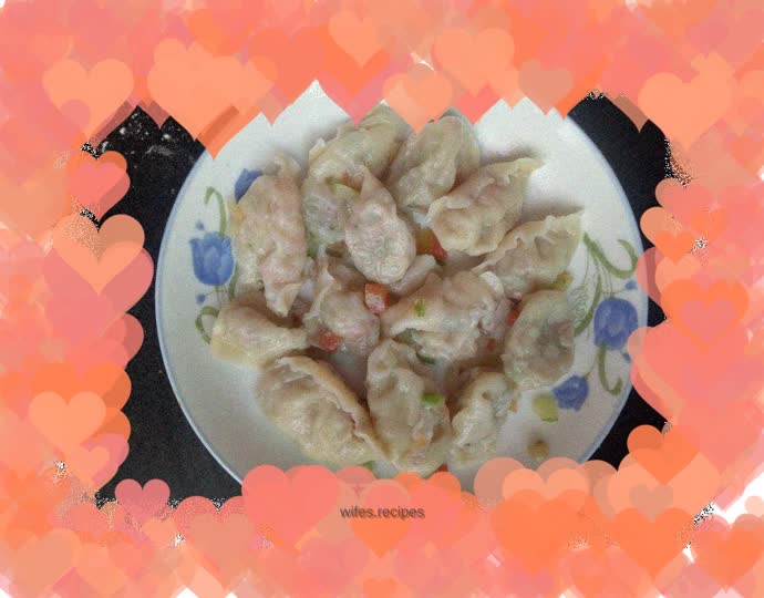 Three fresh dumplings
