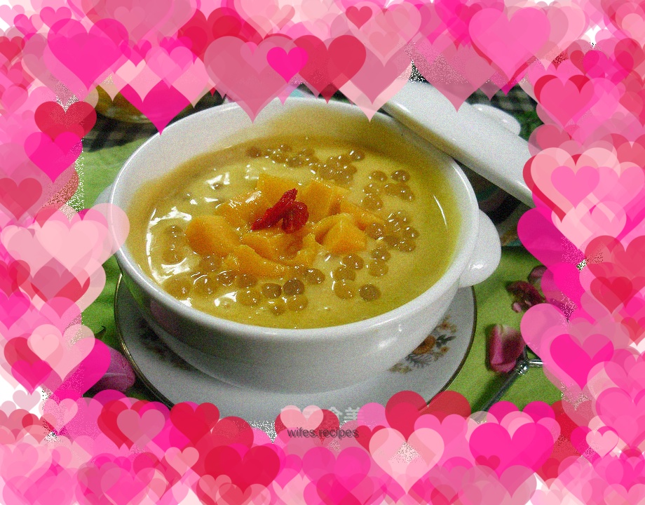 Mango Sago Coconut Juice