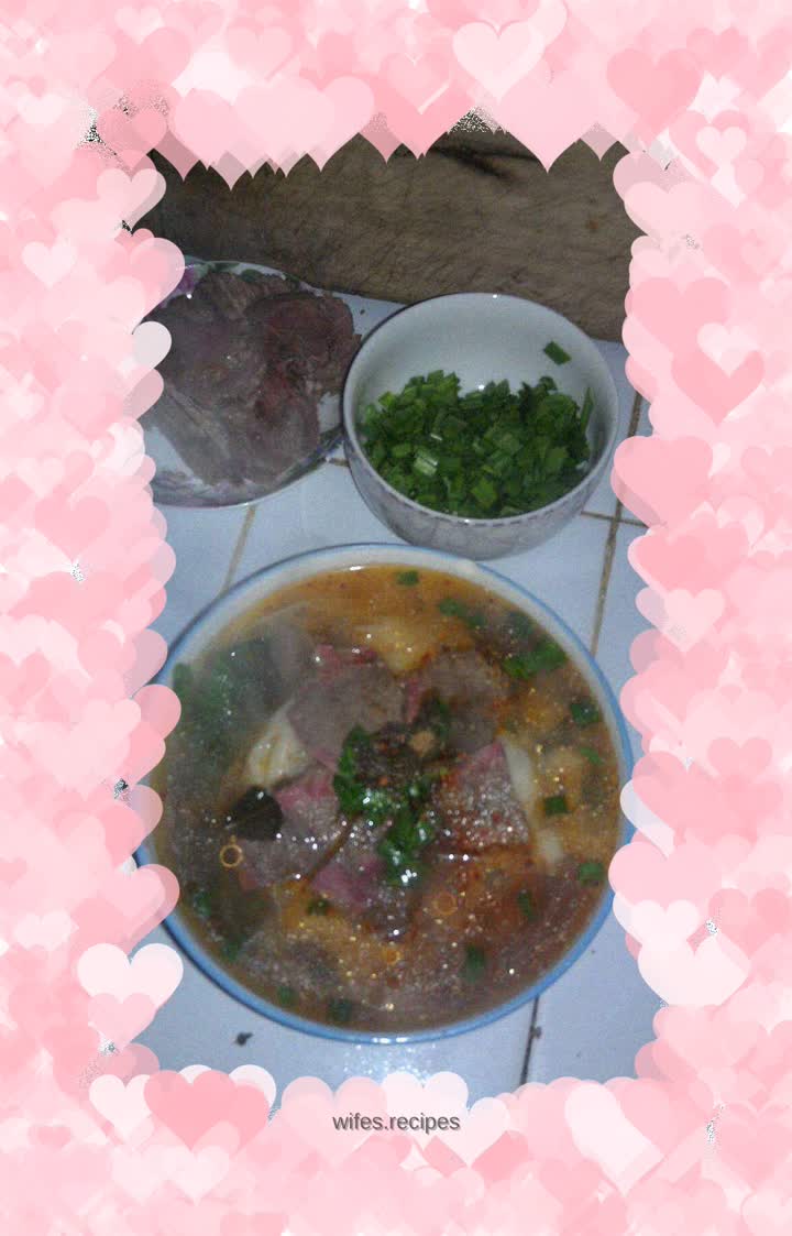 Homemade fried noodles