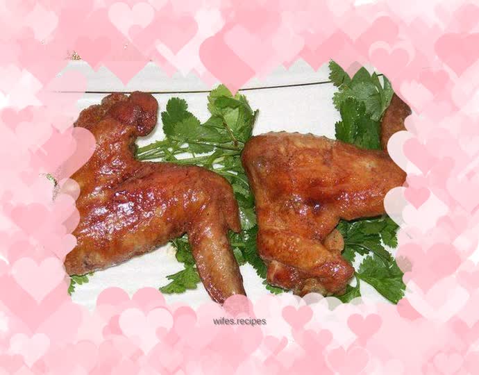 Red wine chicken wings