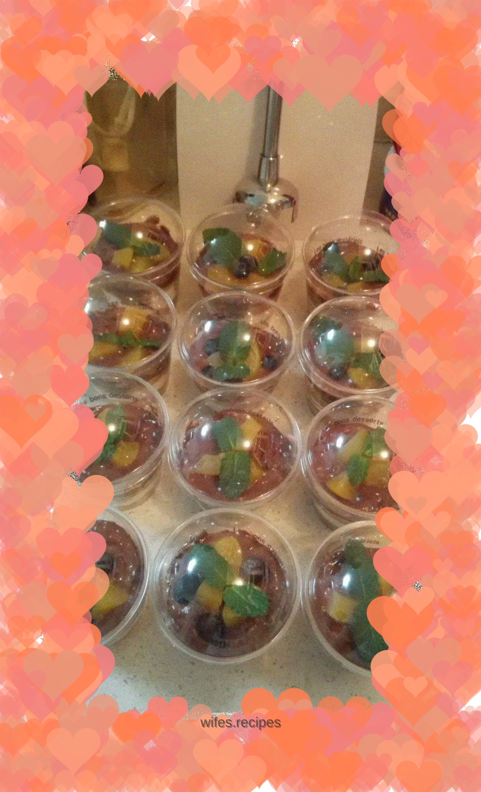 Chocolate, yogurt mug cup