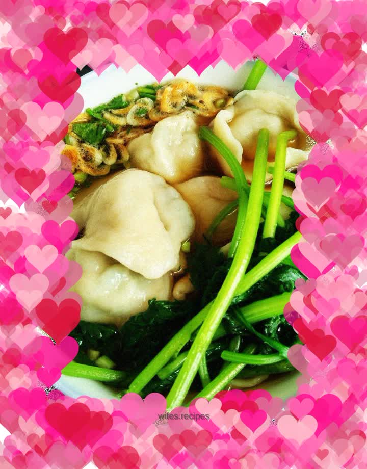 Chrysanthemum chicken dumplings