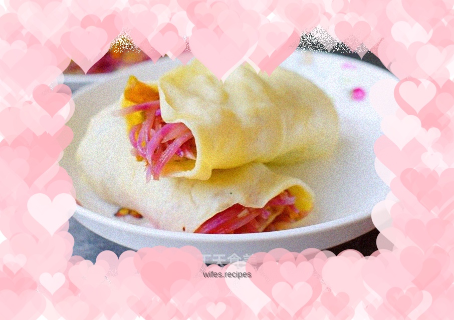 Shredded potato burrito