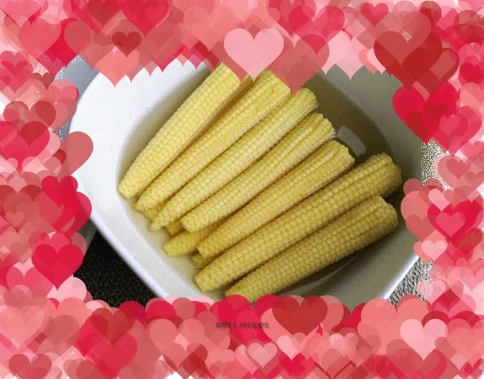 Homemade canned corn shoots