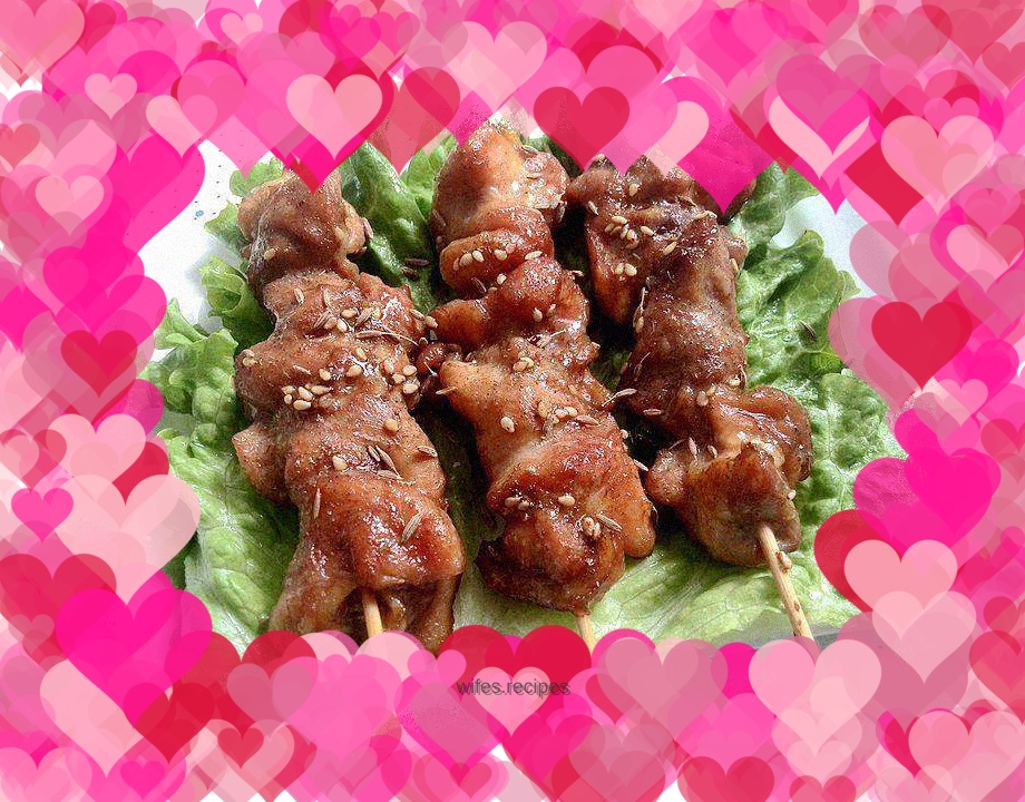 Oven chicken skewers