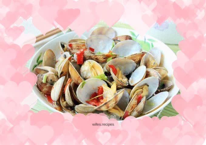 Chopped pepper clams