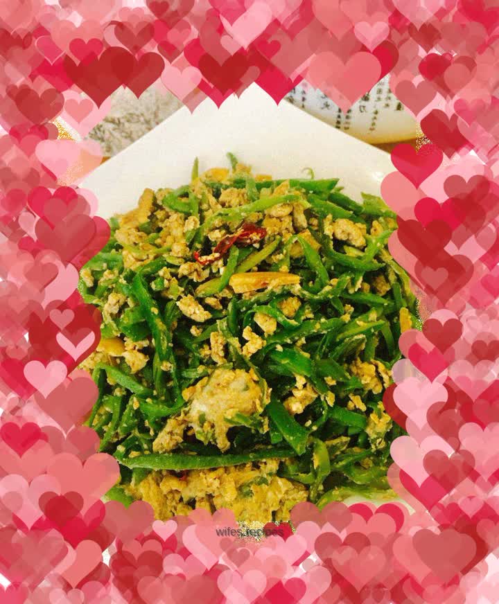 Stir-fried eyebrow beans with shrimp paste