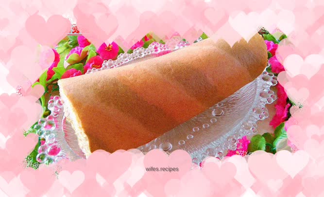 Colored cake roll