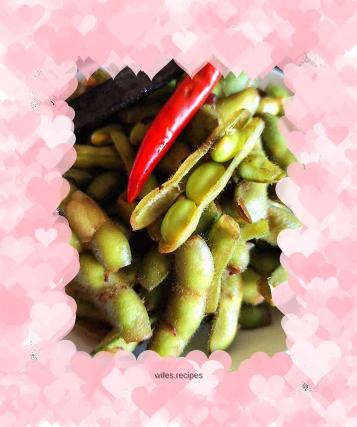 Braised edamame