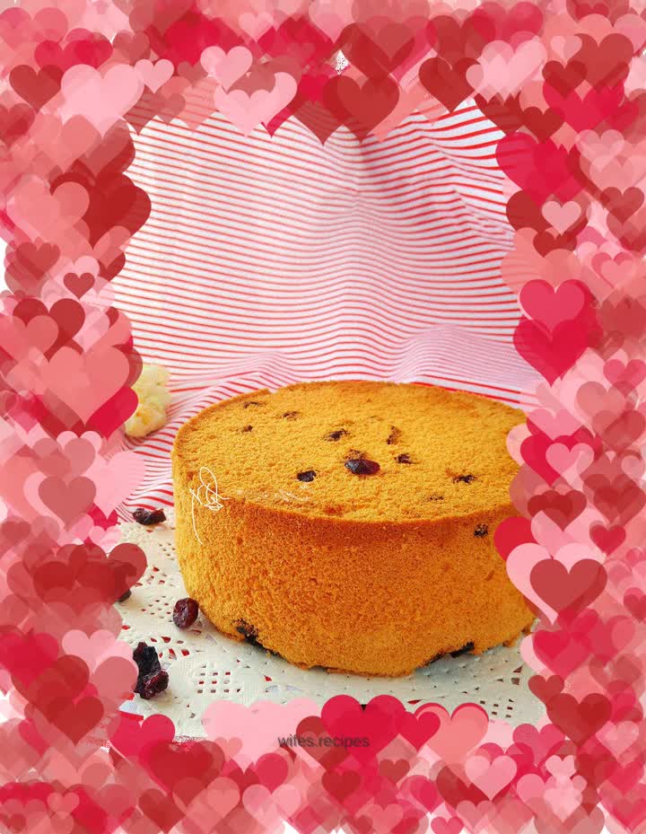 Cranberry Chiffon Cake