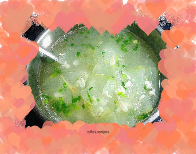 Shrimp and winter melon soup
