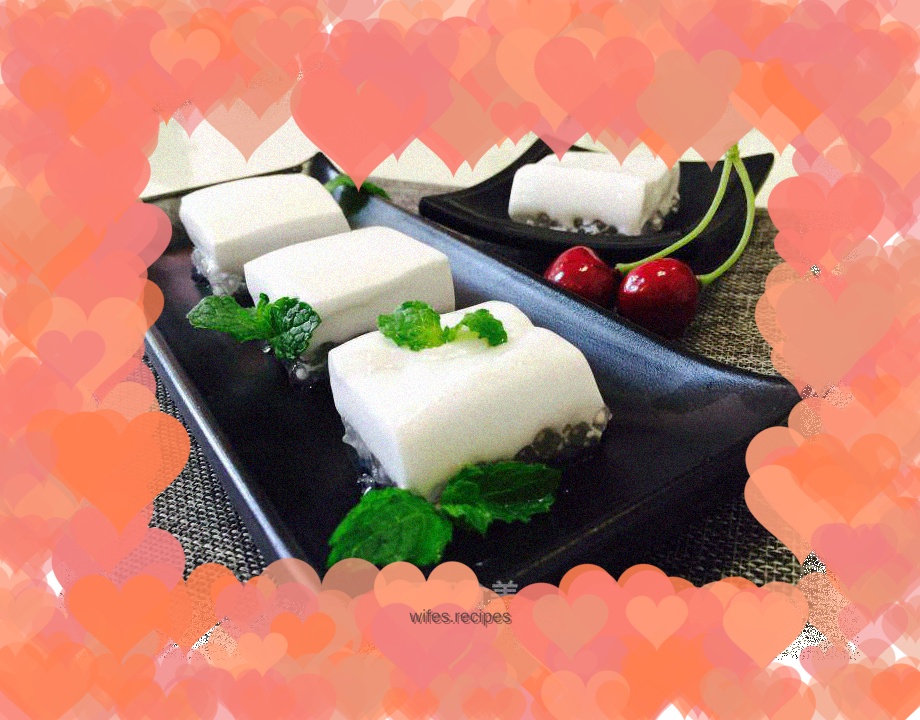 Coconut milk sago cake