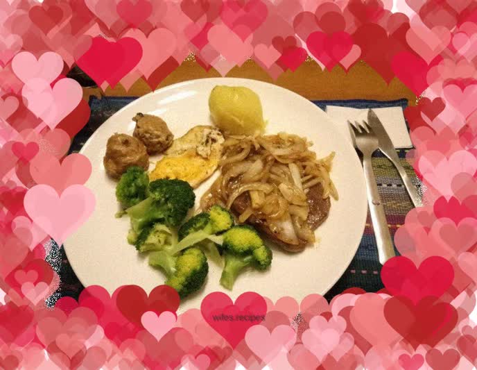 Christmas pan-fried steak