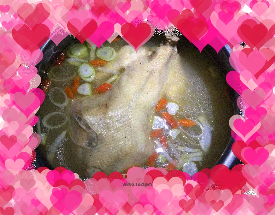 Healthy and nourishing Korean ginseng chicken soup