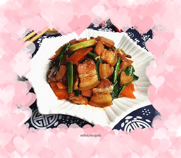 【Nanjing】Fried bacon with garlic