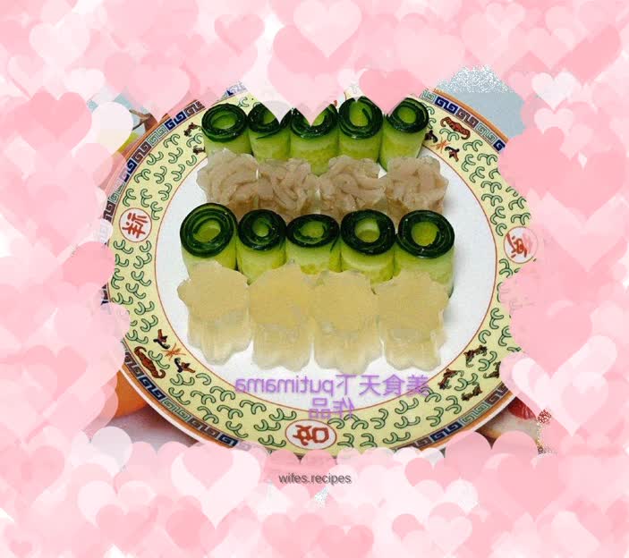 Cold vegetable skin jelly