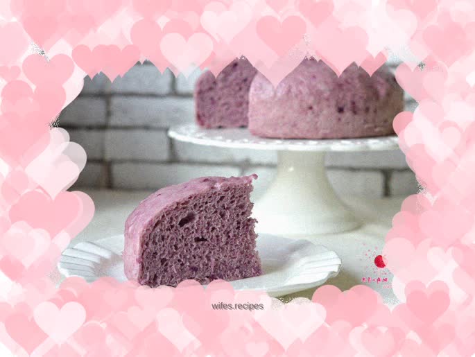 Purple sweet potato cake