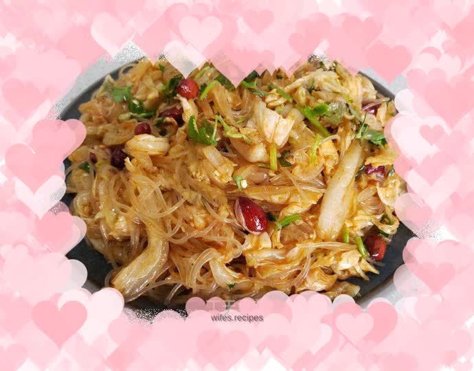 Cabbage mixed with vermicelli